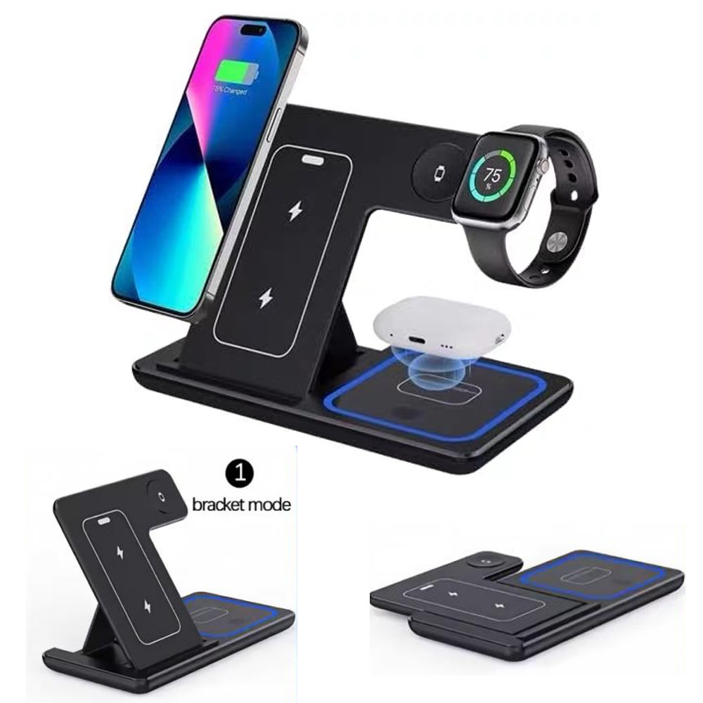 Watch 7 Smartwatch Iphone - Snel draadloos oplaadstation 3-in-1 met opvouwbare