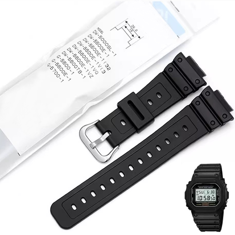 Smartwatch Casio Watches For Men - Siliconen Kleine vierkante hars Band Voor