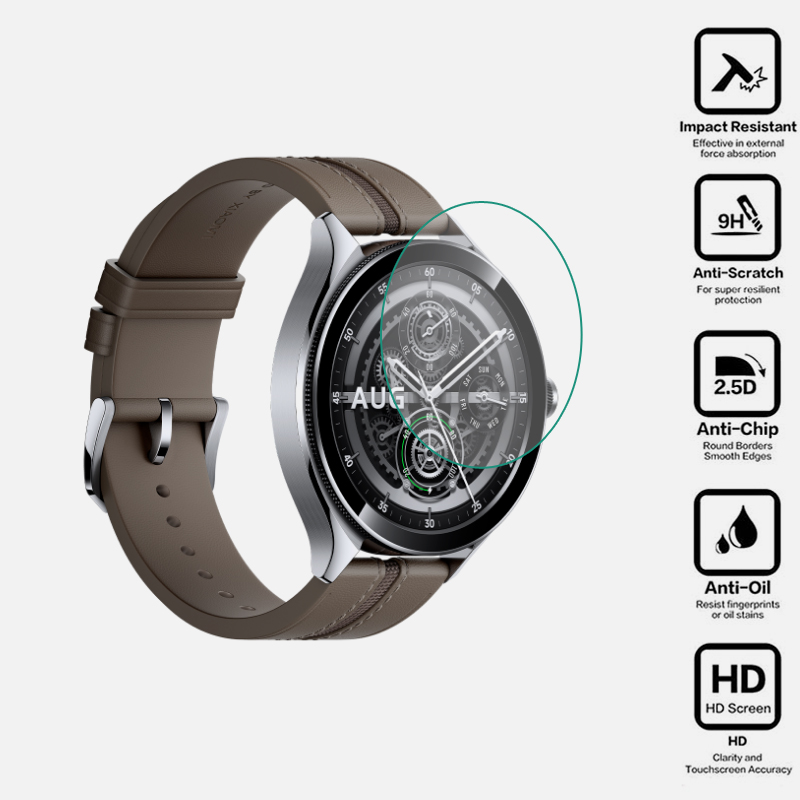 Smartwatch English - Smartwatch hard gehard glas heldere beschermfolie