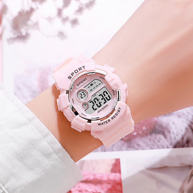 Smartwatch Watches Kids - Mode kinderhorloges Lichtgevend waterdicht sport digitaal