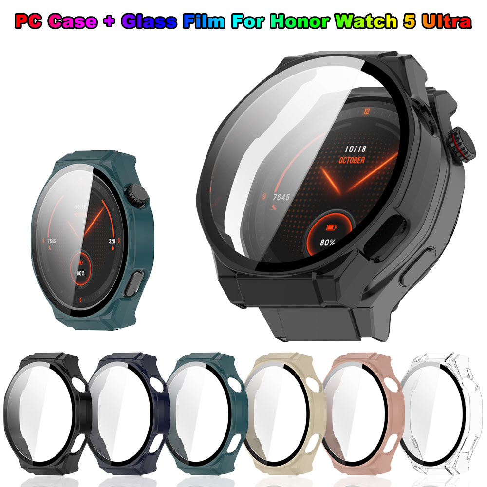Smartwatch English - PC + gehard glazen hoesje voor