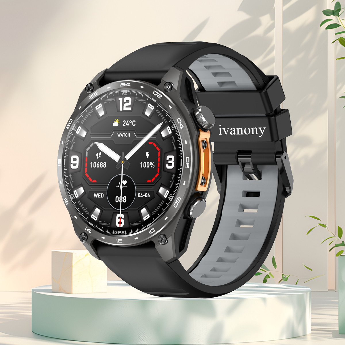 Smartwatch Watch Whatsapp - 3ATM Waterdichte Sport Smartwatch Ondersteuning Whatsapp