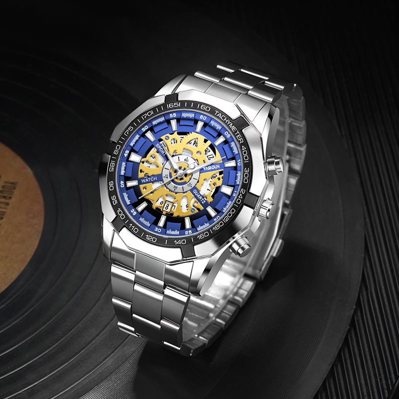 Smartwatch Luxury Watches For Men - Luxe mode skelethorloge voor heren, lichtgevend