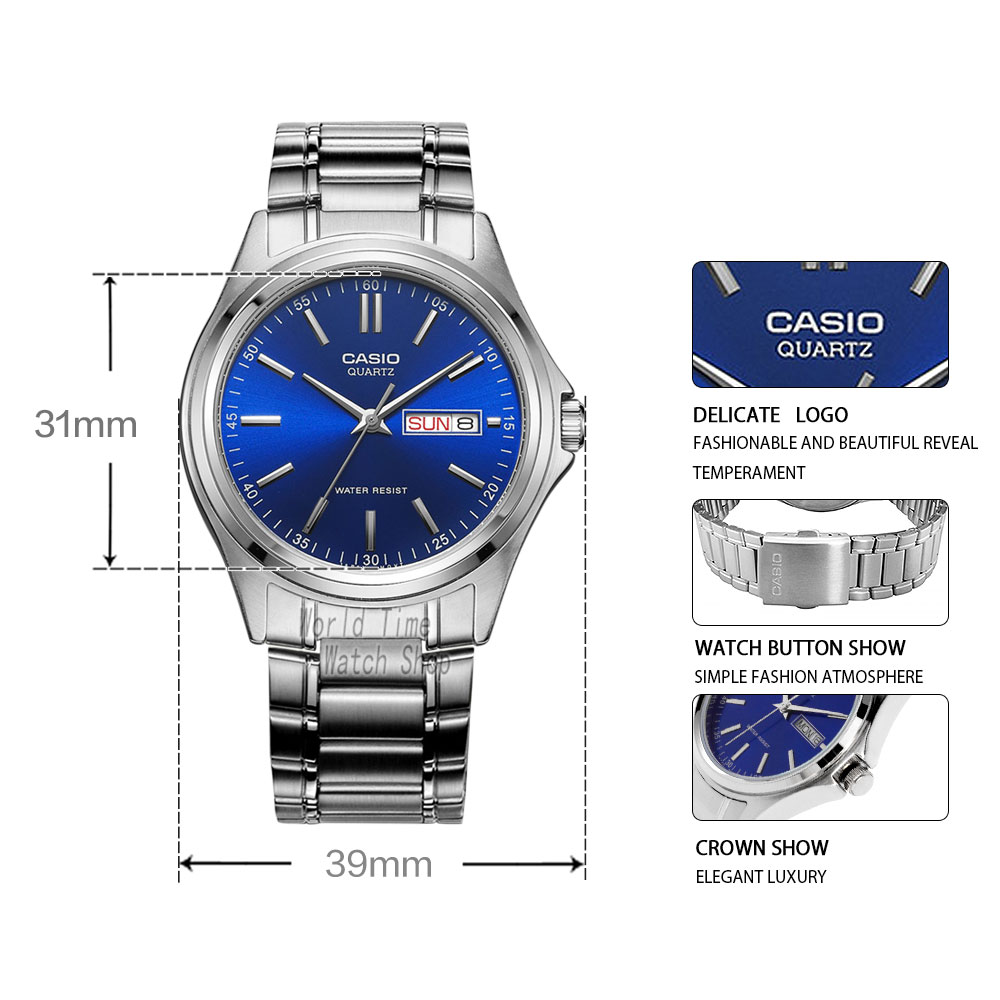 Smartwatch Casio Watches For Men - Casio Herenhorloge Eenvoudig Weekkalender Waterdicht Quartz
