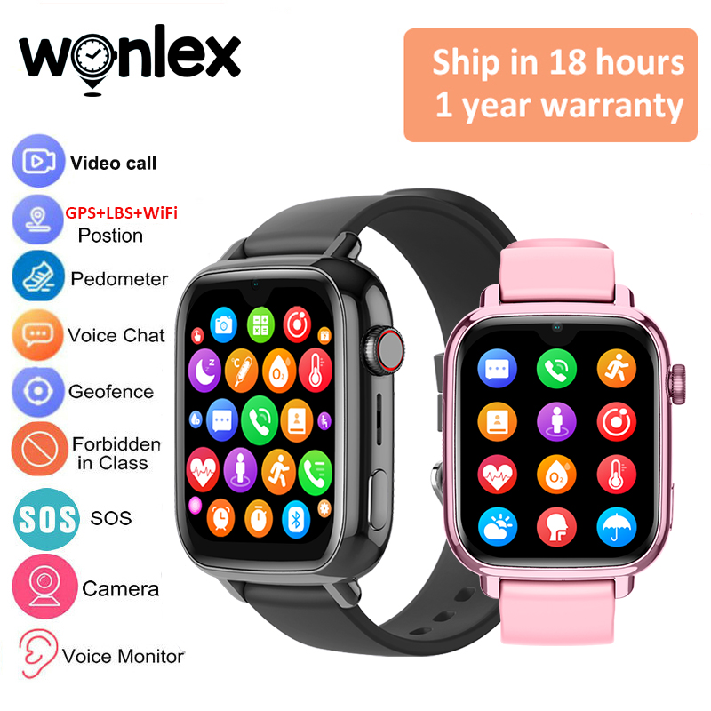 Smartwatch Watch Whatsapp - Wonlex KT34 Smartwatch voor kinderen 4G