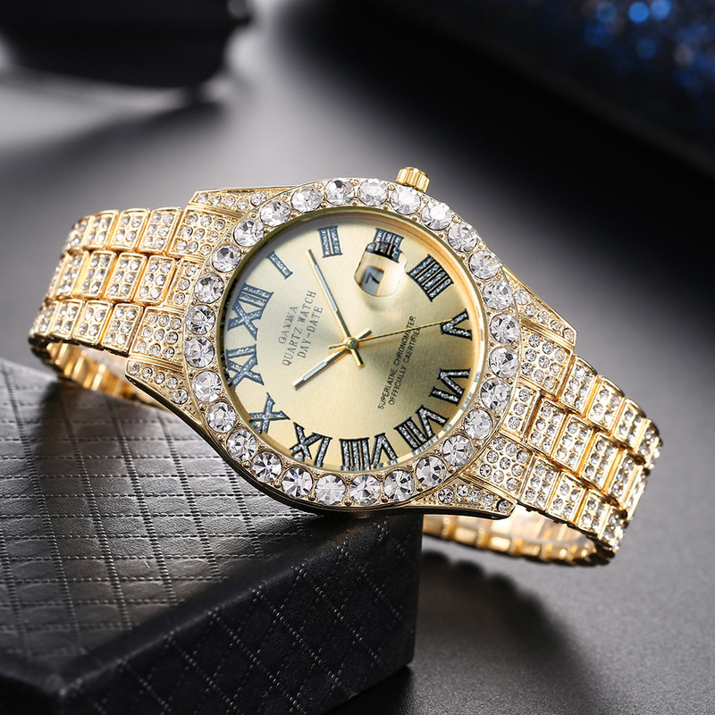 Smartwatch Luxury Watches For Men - Heren quartzhorloge, luxe stalen band, volledig