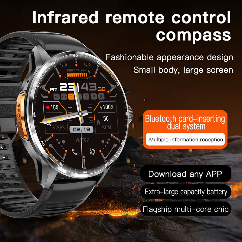 Smartwatch Watch Whatsapp - H100 Smartwatch 1,8 inch AMOLED groot