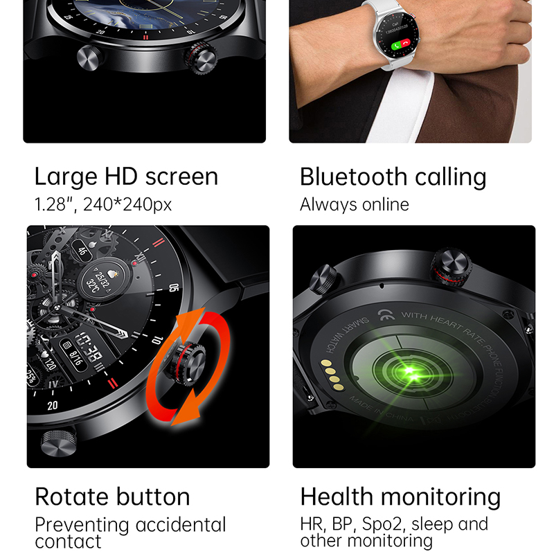 ECG+PPG Bluetooth Call Smartwa - Smartwatch Nothing Watches recensie en prijs
