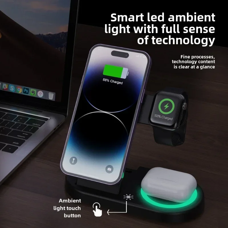 15W Snelle Draadloze Oplaadsta - Watch 7 Smartwatch Iphone recensie en prijs