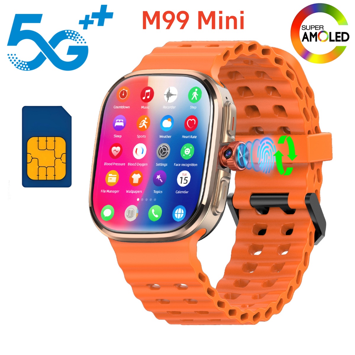 M99 Mini Smartwatch 5G Android - Smartwatch Nothing Watches recensie en prijs