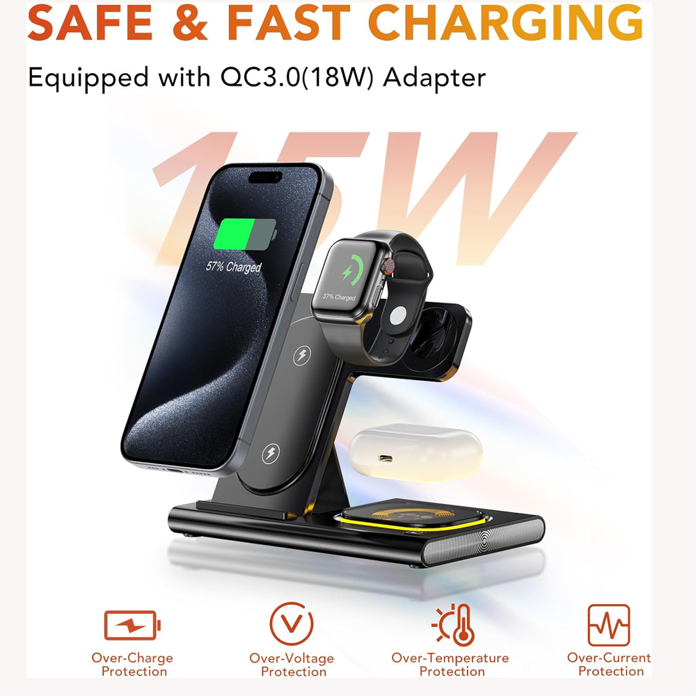 3-in-1 opvouwbaar laadstation  - Watch Watch Xs recensie en prijs