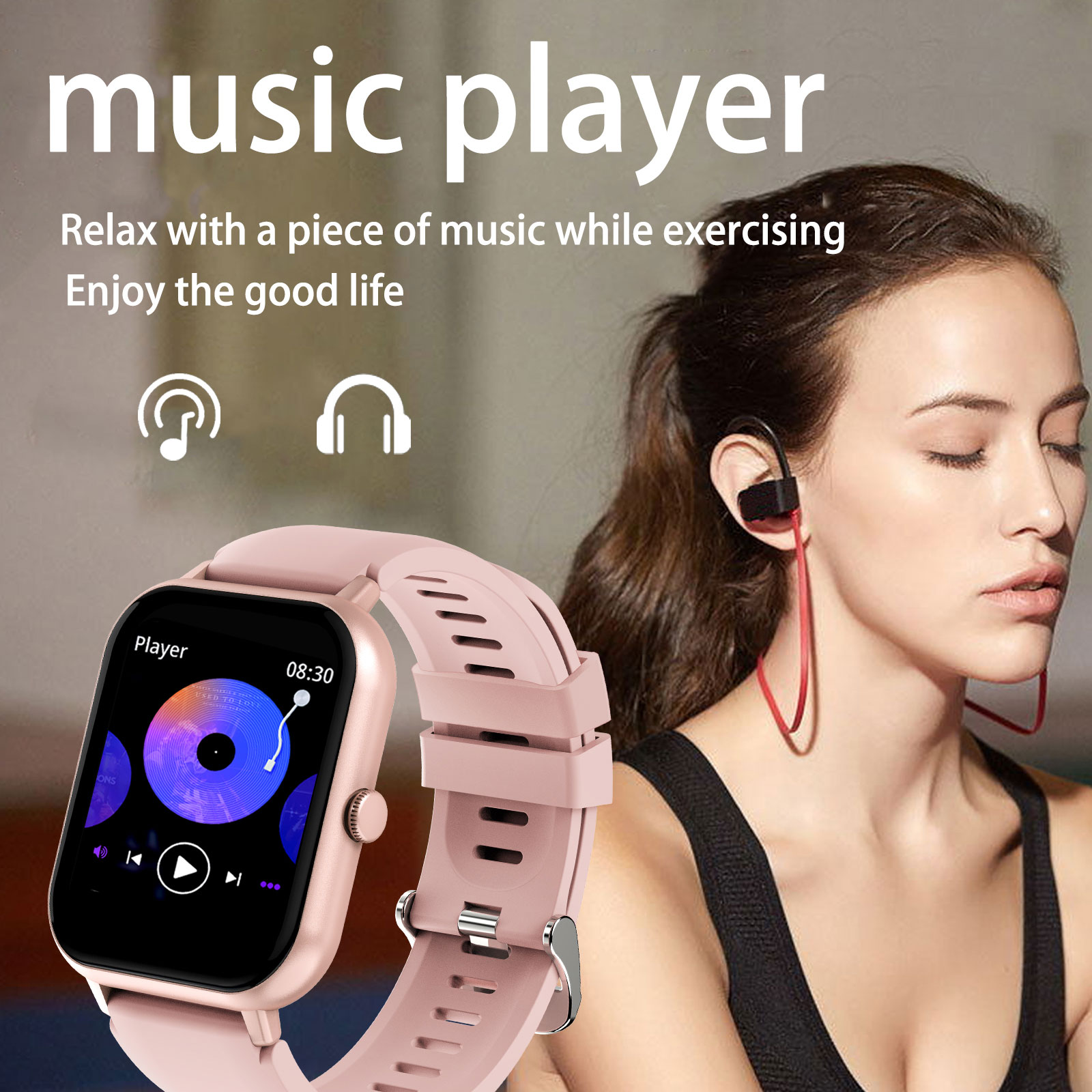 1.44Inch Smart Watch, Draadloo - Smartwatch Iphone Watch For Men recensie en prijs