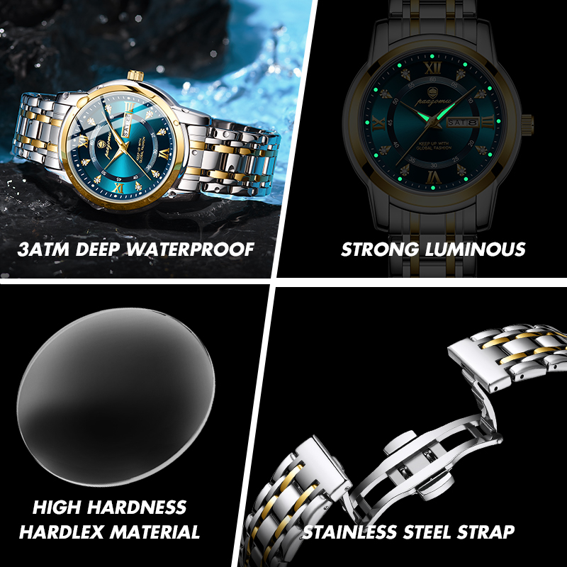 PAAZOMU Horloge Heren Dames Di - Smartwatch Luxury Watches For Men recensie en prijs