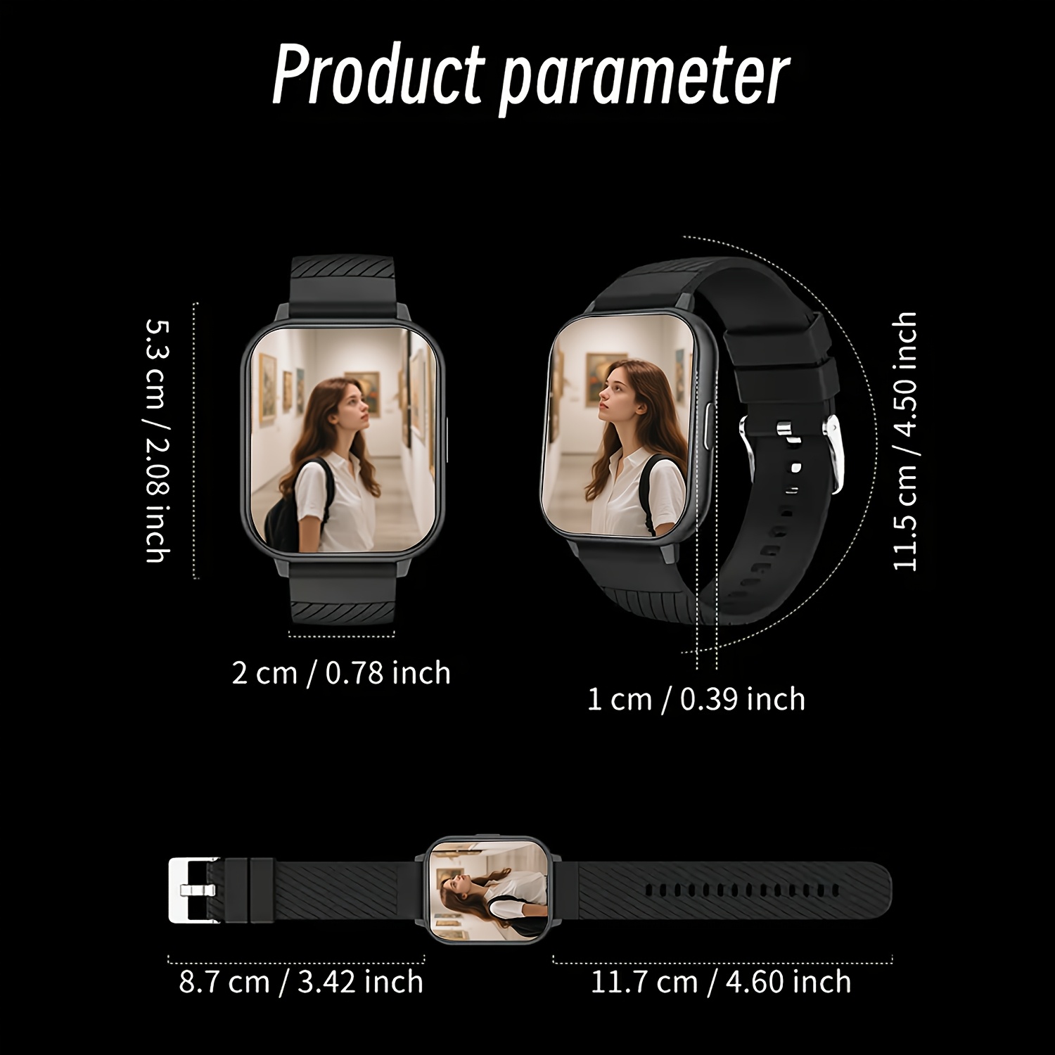Sport smartwatch, 1,83 inch vo - Smartwatch Iphone Watch For Men recensie en prijs