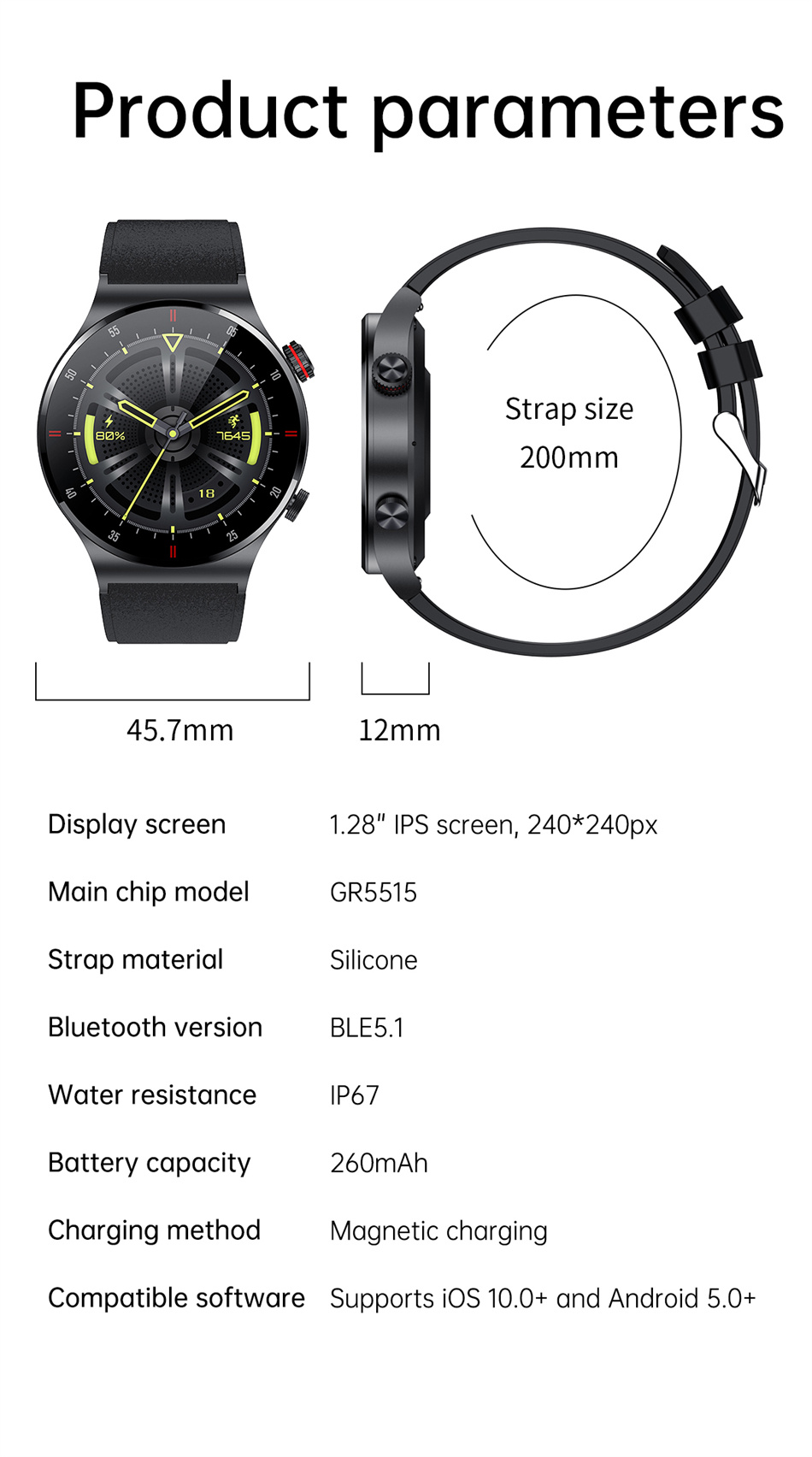 Voor Nokia X100 X20 X10 X100 I - Smartwatch Iphone Watch For Men recensie en prijs