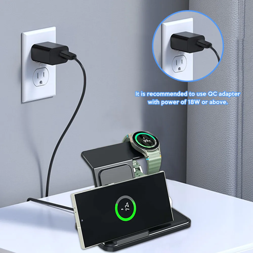 3-in-1 draadloos oplaadstation - Watch 7 Smartwatch Iphone recensie en prijs