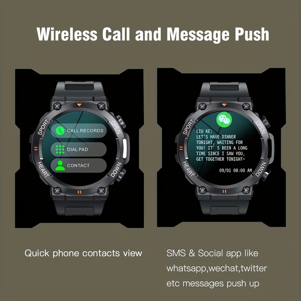 Mannen Smart Watch Ronde Grote - Smartwatch Iphone Watch For Men recensie en prijs