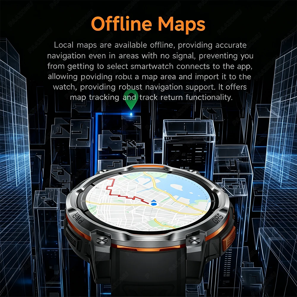 2026 Nieuwe GPS Offline Kaart  - Smartwatch Watch Whatsapp recensie en prijs