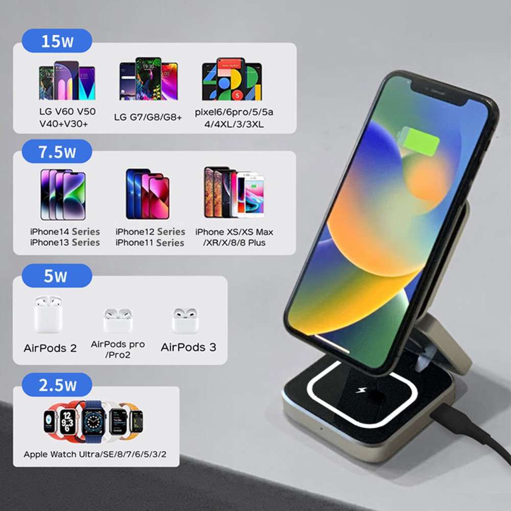 Opvouwbare magnetische draadlo - Watch 7 Smartwatch Iphone recensie en prijs