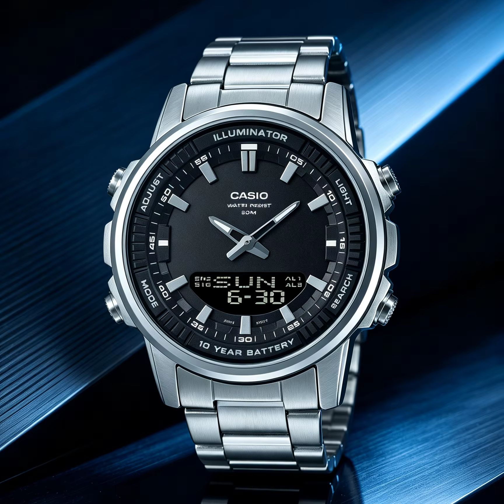 Casio AMW‑880D |   RVS herenho - Smartwatch Casio Watches For Men recensie en prijs