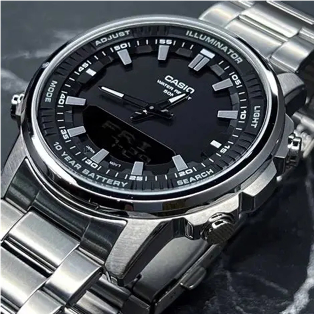 Casio AMW‑880D |   RVS herenho - Smartwatch Casio Watches For Men recensie en prijs