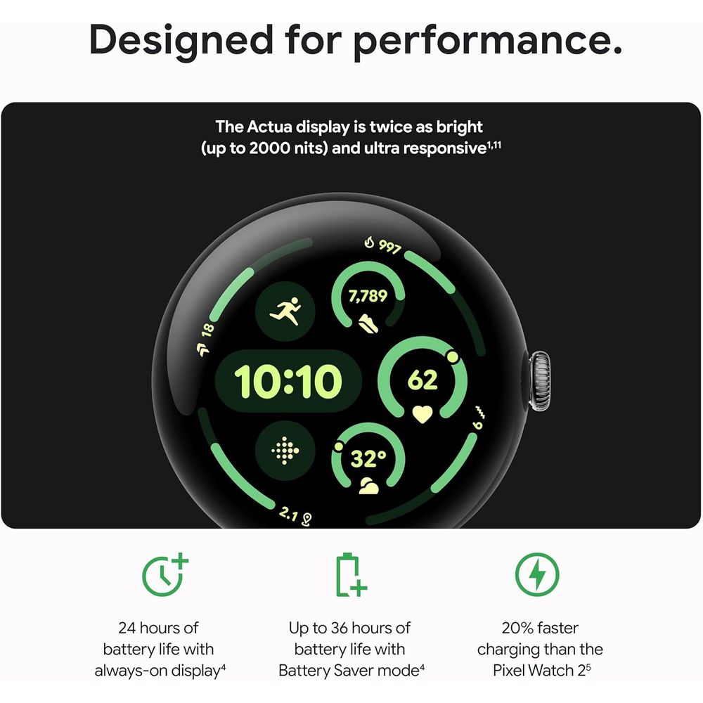 Pixel Watch 3 (45mm) 2024 el - - Smartwatch El recensie en prijs