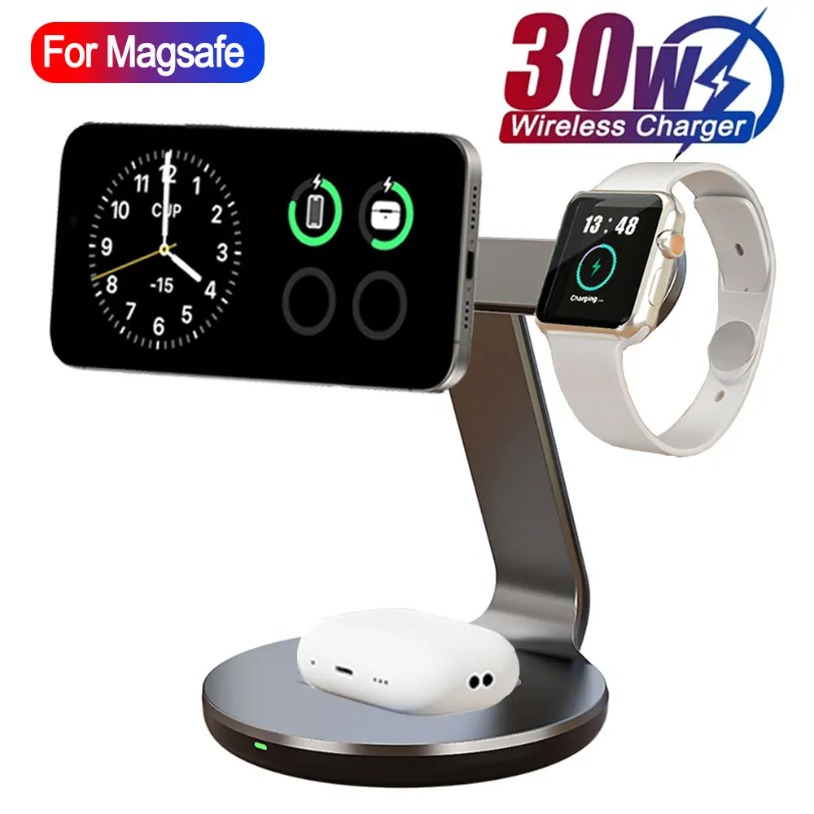 30W 3 In 1 Snellaadstation Mag - Watch 7 Smartwatch Iphone recensie en prijs