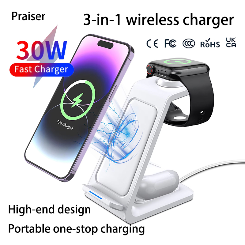 15W 3-in-1 draadloze oplaadsta - Watch 7 Smartwatch Iphone recensie en prijs